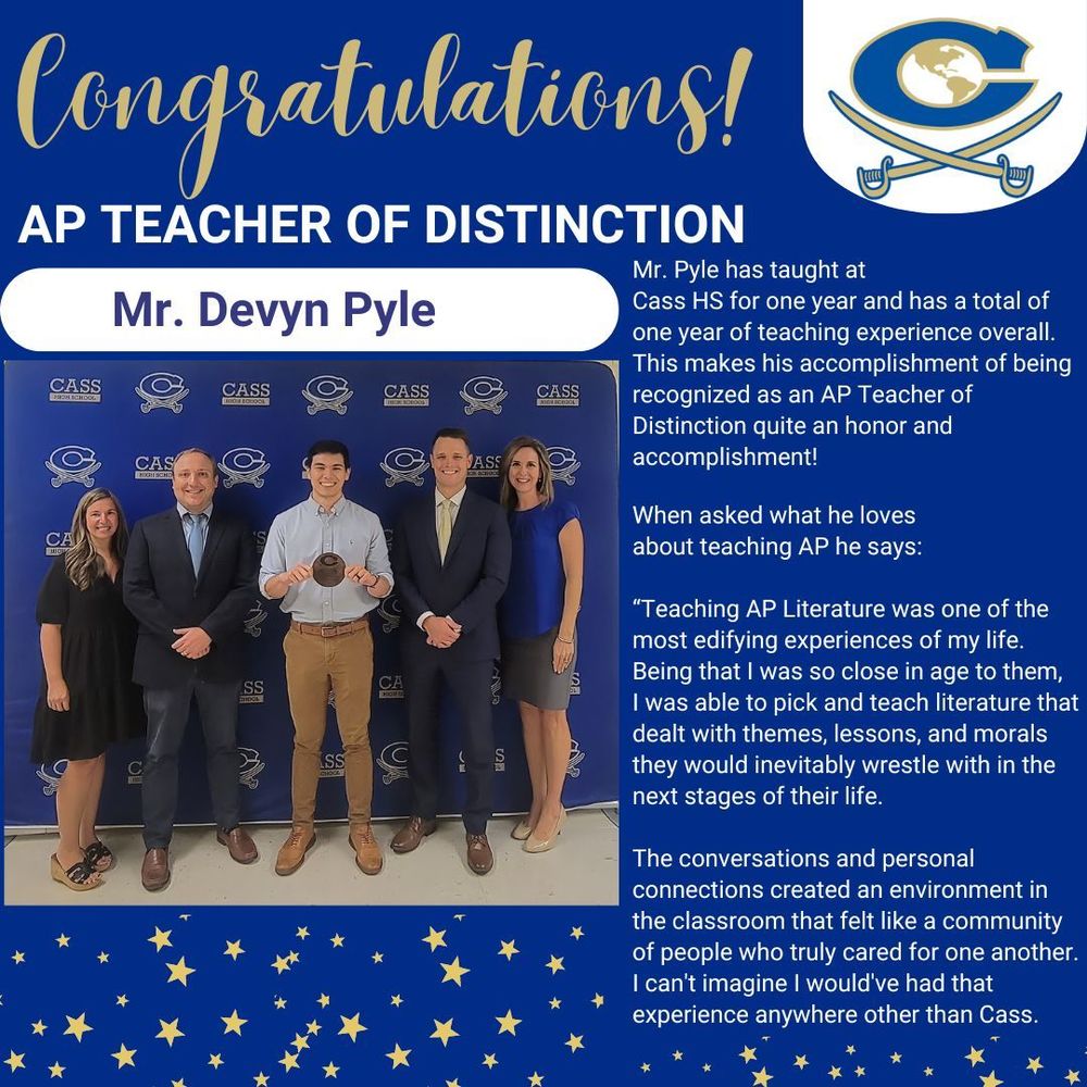 AP Teacher Of Distinction Mr Pyle For AP Literature And Composition ap-teacher-of-distinction-mr-pyle-for-ap-literature-and-composition