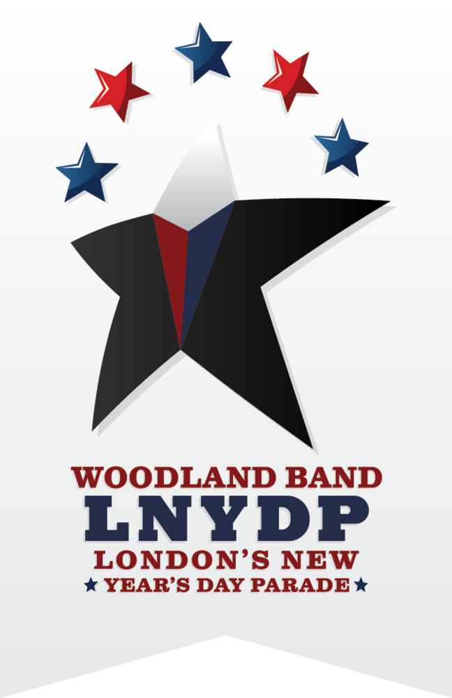 Woodland High School London parade logo