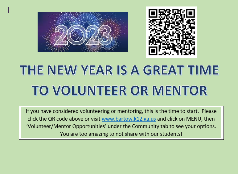 Volunteers and Mentors Needed