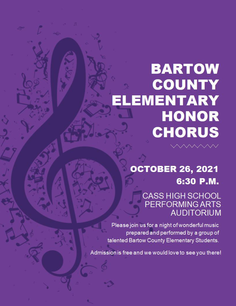 Honor Chorus flyer