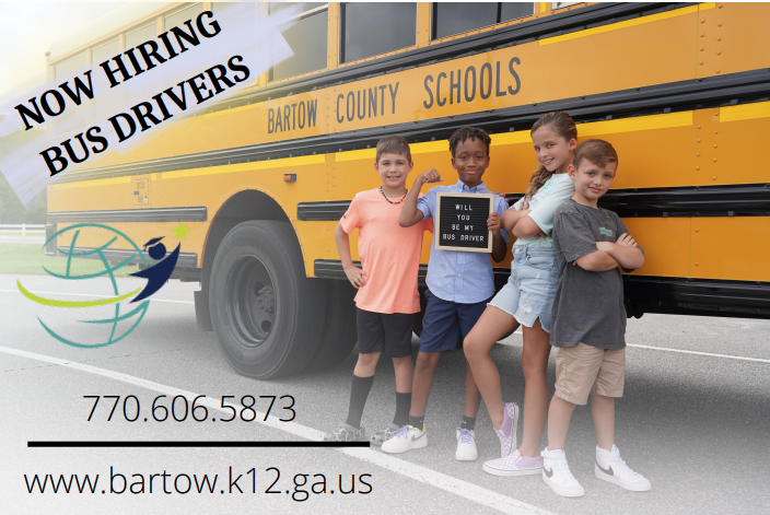 BCSS bus driver wanted flyer