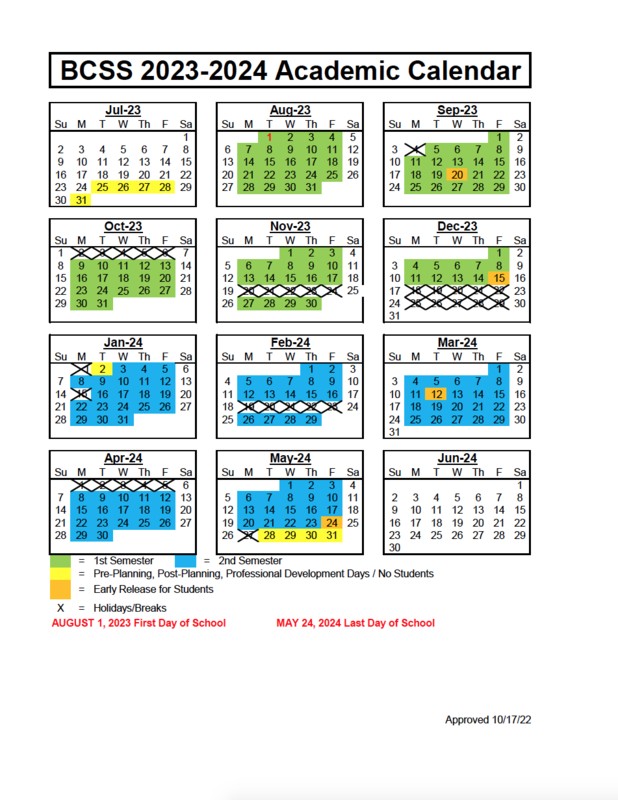 Academic Calendars for 20232025 Bartow County School System