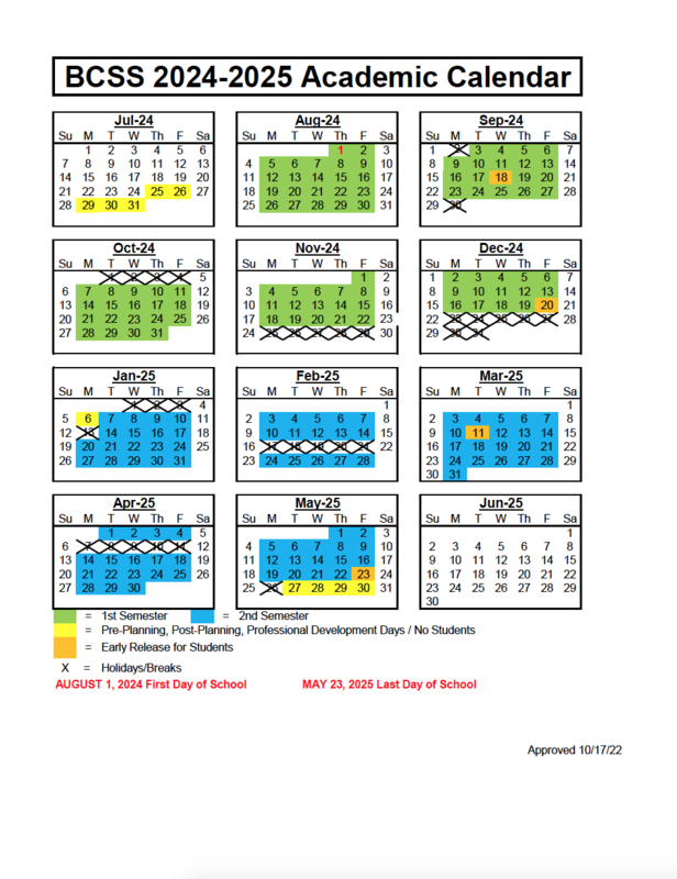 Academic Calendars for 20232025 Bartow County School System